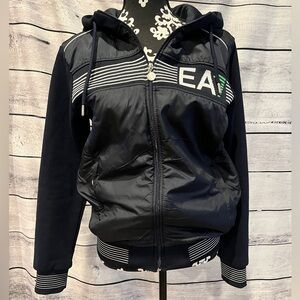 Emporio Armani EA7 Navy Blue Hoodie Jacket